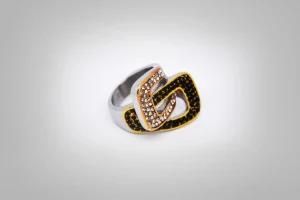 Fashion Jewelry 316L Stainless Steel Bling Ring (RZ4929)