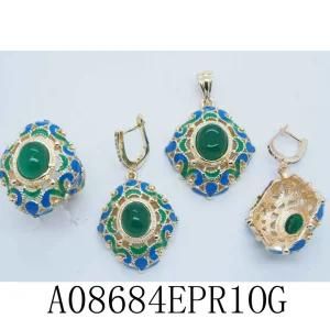 Factory Direct Sale Turquoise Fashion Jewelry Set for Wedding (M1A08684EPR1OG)