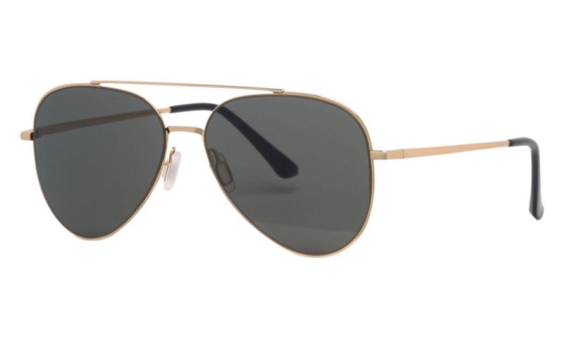 Square Frame Trendy Women Fashion Oversized Metal Sunglasses