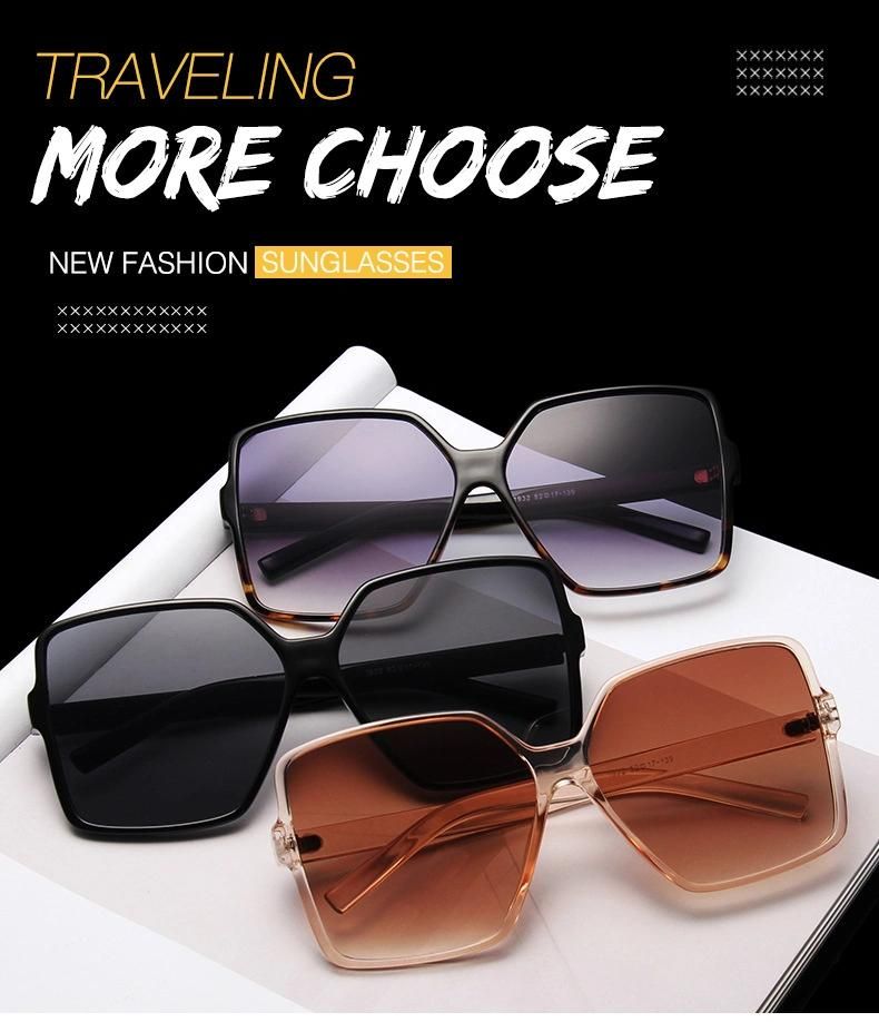 New European and American Trend Big Frame Sunglasses