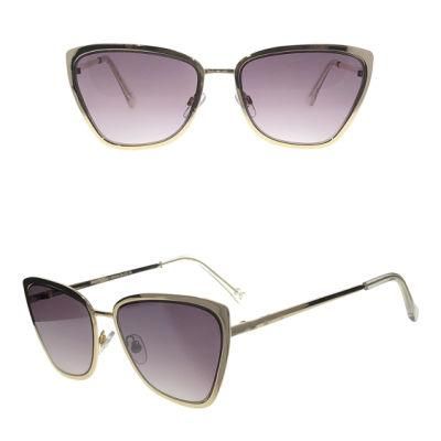 New Development Cat Eye Unique Design Fashion Metal Sunglasses