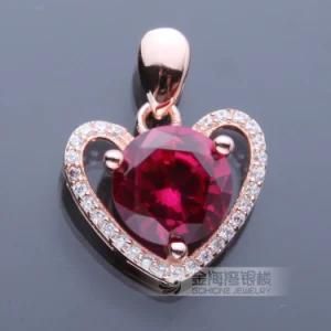 Heart Design Fashionable Sterling Silver Pendant