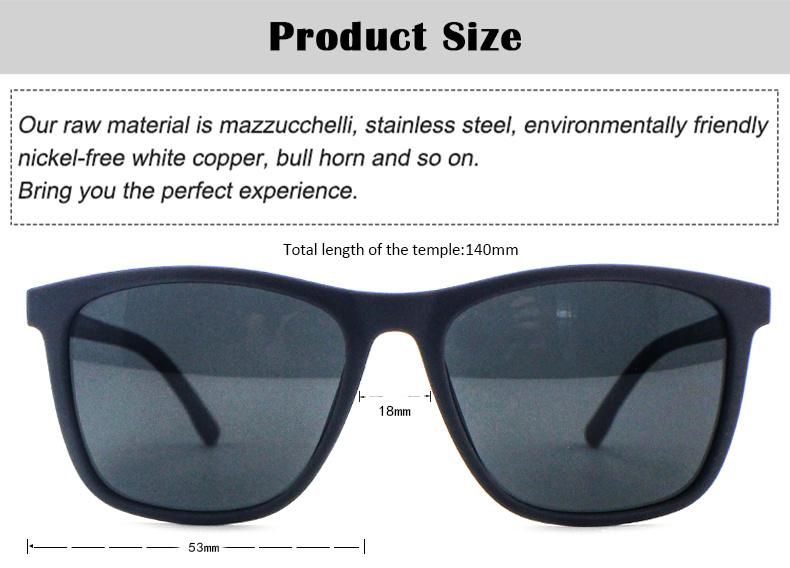 New Design Metal Accessories Tr Frame Stock Polarized Men Sunglasses