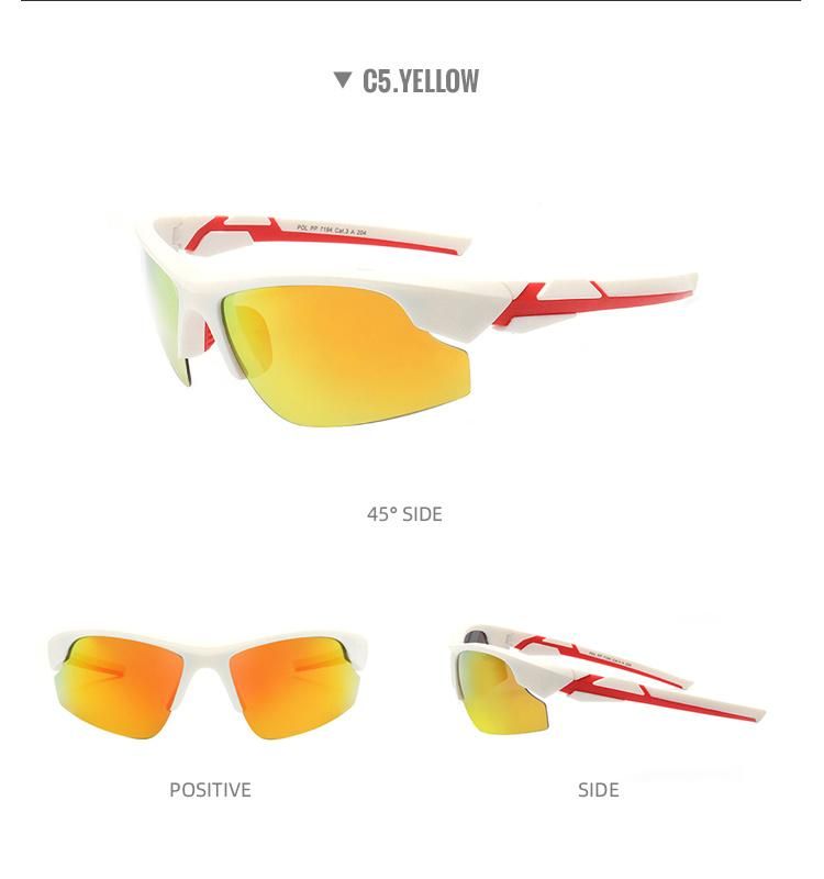 Custom 2022 Fashion Double Injection Frame Men Tac Polarized Outdoor Cycling Sport Sunglasses