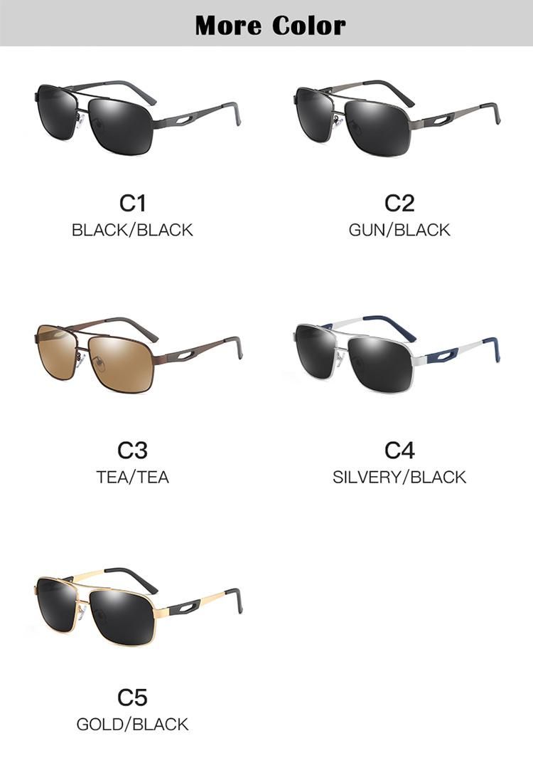 Hot Sellingcustom Logo Wholesale Fashion Brand Designer Polarized Men Sunglasses