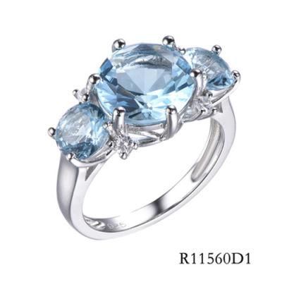 Hot Sale 925 Sterling Silver Jewelry Glass Ring