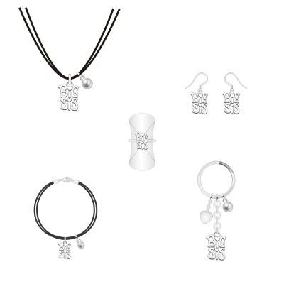 2020 New Sale Square Letters Stitching Jewelry Set