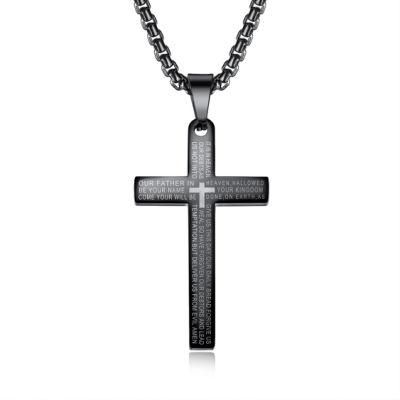 Male Stainless Steel Cross Pendant Necklace