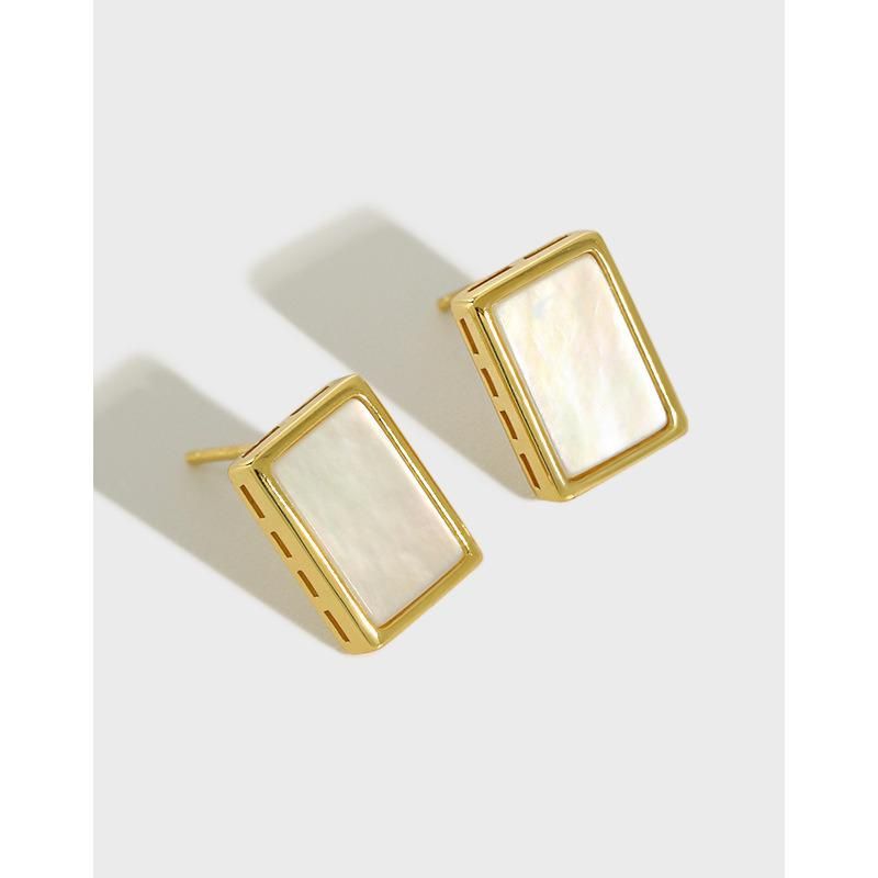 Fashion Temperament Vintage Geometric Square Earrings Jewelry