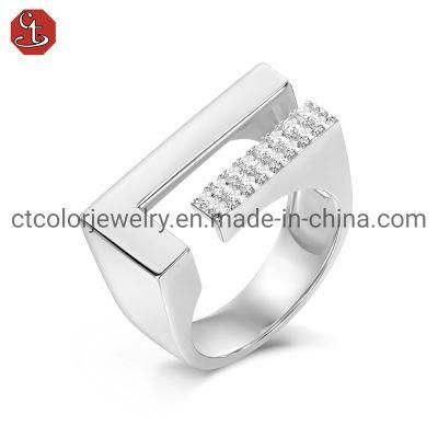 New Design Jewelry 925 Silver Plated 925 Sterling Silver Ring