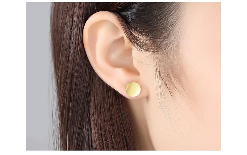 Charming Gold 925 Sterling Silver Mini Ear Studs