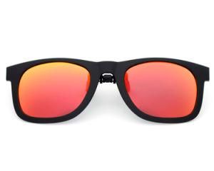Hot Sale Polarized Clip on Sunglasses Near-Sighted Driving Cycling Riding Fit Over on Optical Glasses Model 2140c-R