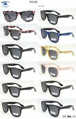Newest High Quality Fashion Frame Plastic Sunglasses (PS1545)