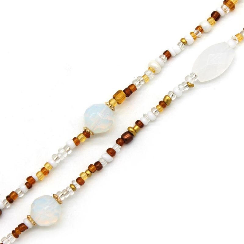 Women′s Chain Mixed Color Beads Handmade Sunglasses Chain Glasses Europe Jewelry
