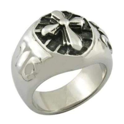Steel Ring Cross Ring Wholesale Jewelry