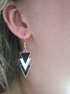 Long Drop Earrings Women Triangle Dangle Earring