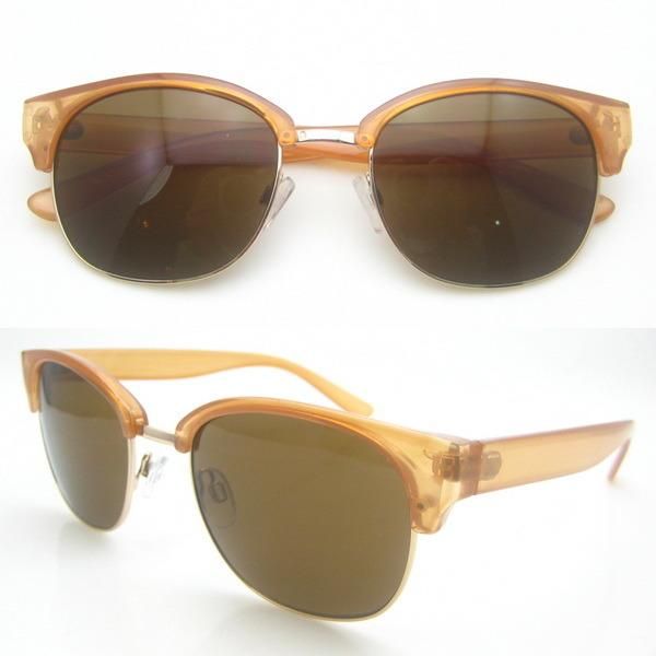 Fashion Clubmaster Designer Acetate Sunglasses with Cr39 Lens