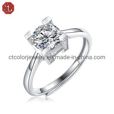 Wedding Ring Collection Moissanite Diamond Silver Fashion Accessories jewelry for Women