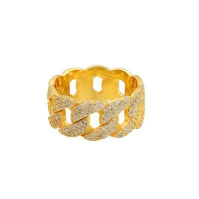 New Style Dubai City 18K Gold 925 Silver Ring Jewelry