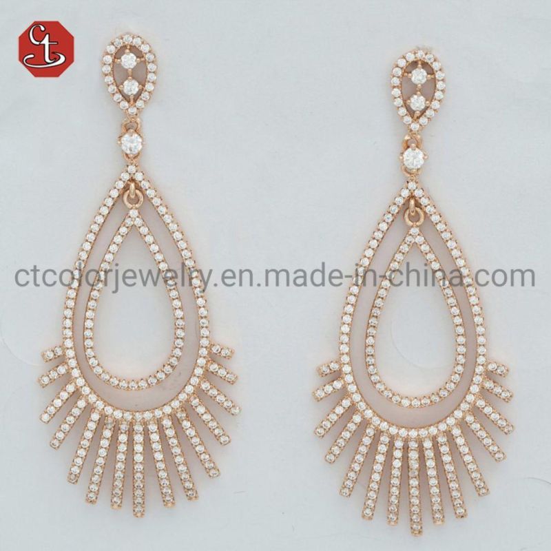 Fashion Geometric Metal Wire Woven Earring for Women Hanging Drop Earring Statement Earring Jewelry