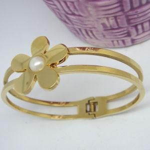 Fashion Stainless Steel Flower Bracelet (BC5655)