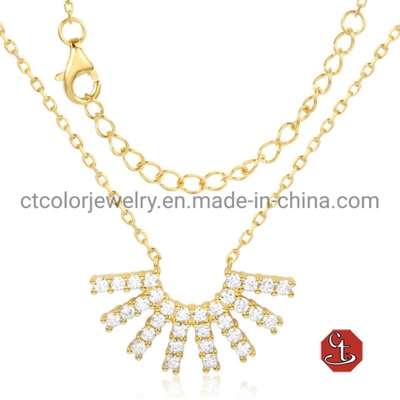 Trending jewelry 2022 18K Gold plated elegant zircon Necklace for men and women