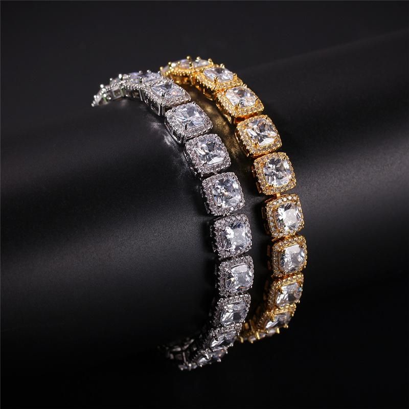 Three-Color Bangle Gold Plating Copper AAA Zircon Jewelry Customized Bracelet