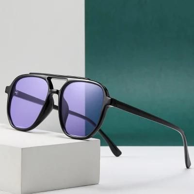 New Hot Sale High Quality Wholesale Sun Glasses Fashion Trend Retro Colorful Square Tr90 Frame Sunglasses