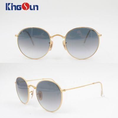 Fashion Unisex&prime;s Sunglasses Round Shape with Wire Temple Ks1142