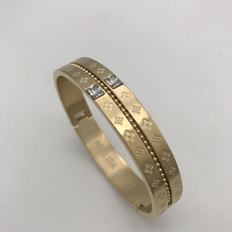 Luxury Jewelry Fashion Custom Men and Women Bracelet 18K Gold New Design High Quality Stainless Steel Bracelet