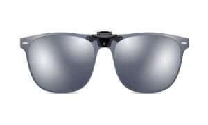 Casual UV400 Polarized Clip on Sunglasses, Customized Shape and Print Logo for Men or Women Model J3195-C2