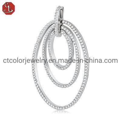 Fashion 925 Silver Pendant Necklace Jewelry
