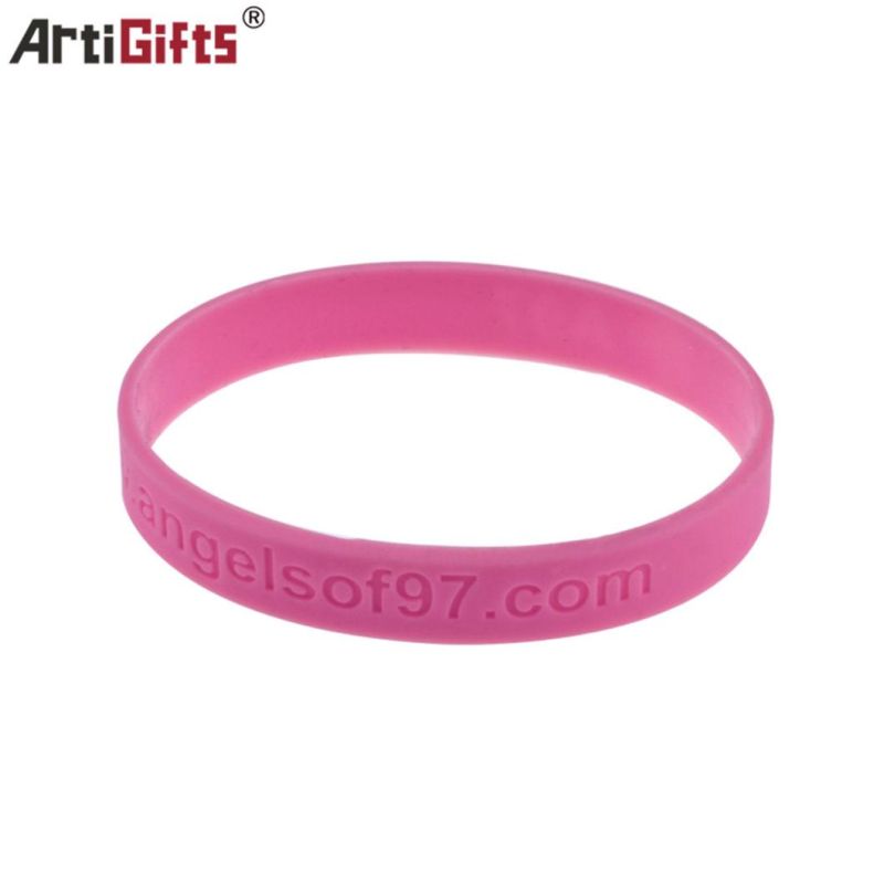 Promotional Personalized Custom Logo Rubber Silicone Bracelet