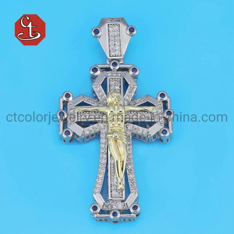 Hot Sales Hip Hop Cubic Zircon Silver Pendant for Men Trendy Necklaces Pendents Jewelry