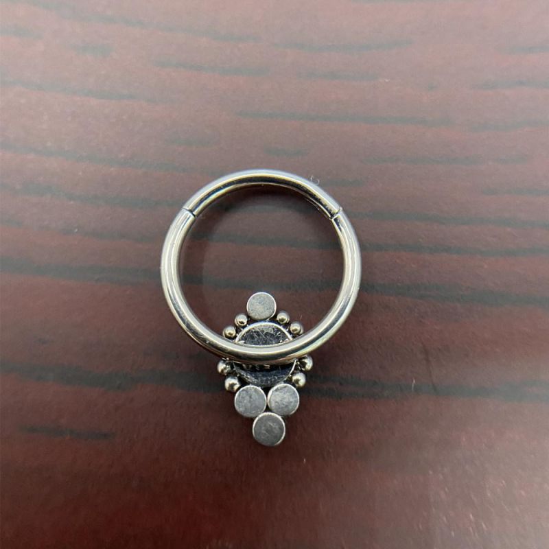 New ASTM F136 Titanium Body Jewelry Hinged Segment Ring Segment Clicker Piercing
