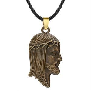 Men Head Slav Amulet Pendant Necklace a North European Hit Accessory