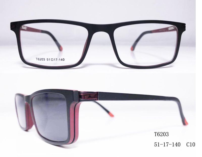 Clip on Magenatic Tr Sunglasses with Polarized Lens T6203