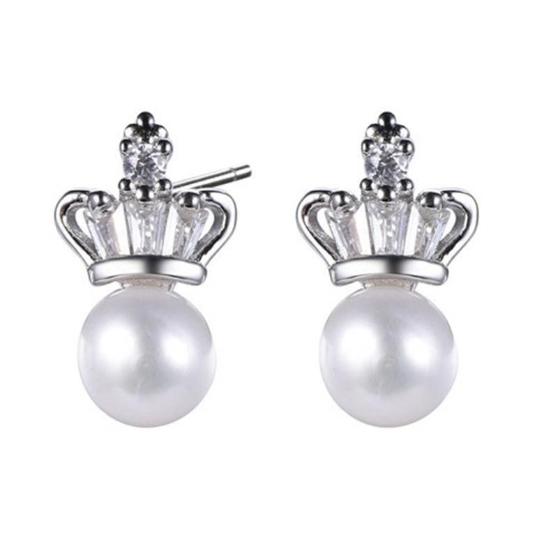 925 Silver Fashion Drop Earring with White Shell Pearl