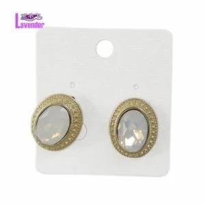 Jewelry with Egg Rhinestone Stud Earrings for Female Fashion Beauty