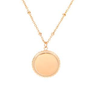 Gold-Plated Stainless Steel Sun Pendant Necklace