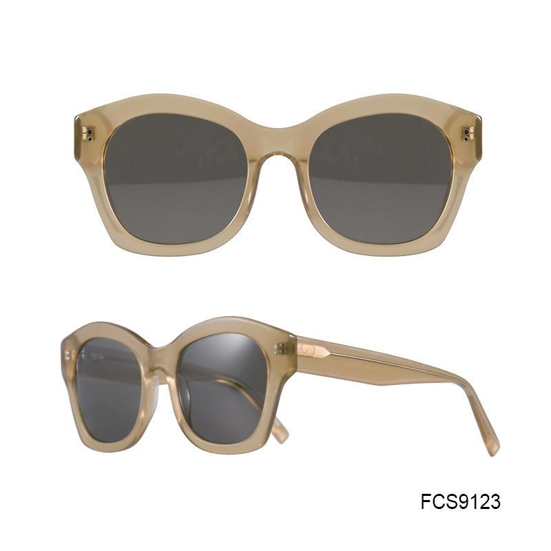 Customized New Design Lady Sunglasses with Eco Acetate Material