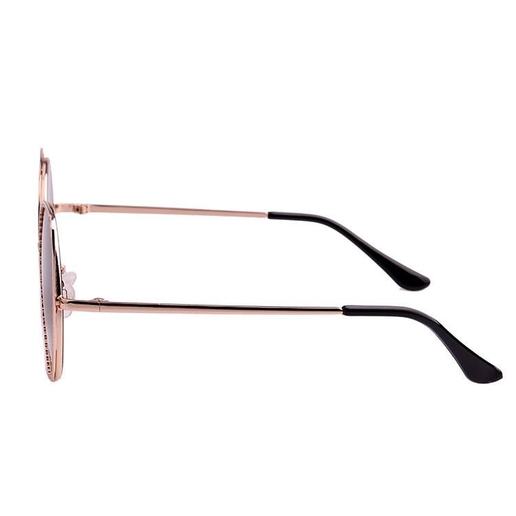 2022 Designed Cateye with Decoration Popular Metal Sunglasses