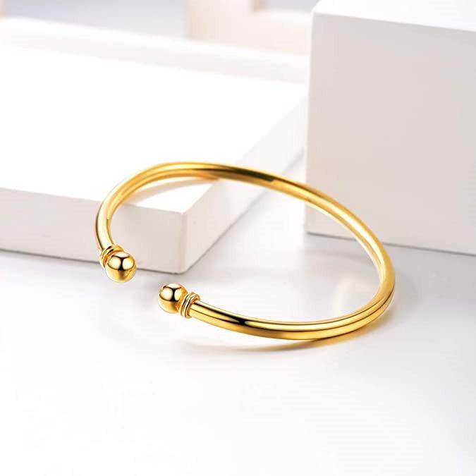 Unisex Simple Cuff Bracelets for Women Girls Open Bangle Bracelets Fashion Jewelry