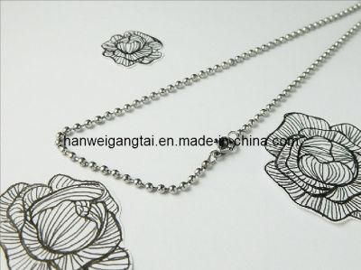 Steel Necklace for Jewelry, 316L Stainless Steel Ball Chain