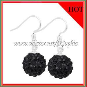 Fashion Black Crystal Stone Earrings