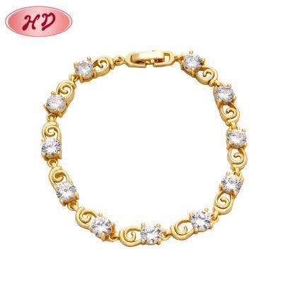 New Models Design Womens Colorful 18K Gold Bracelet
