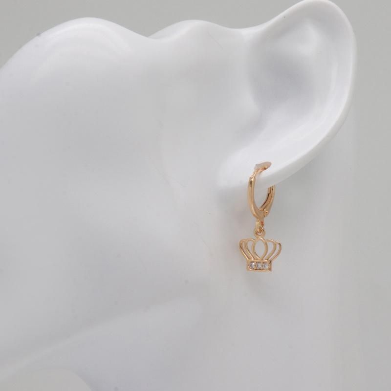 Crown Fashion Gold Plated Glamour Women′ S Earrings