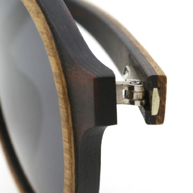 Ready Goods Hot Sell High and Low Layer Ebony Wooden Sunglasses