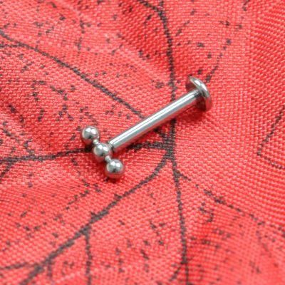 Eternal Metal ASTM F-136 Titanium Threadless Labret Piercing Jewelry