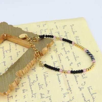 Vintage Elegant Multicolor Beaded Women&prime;s Bracelet